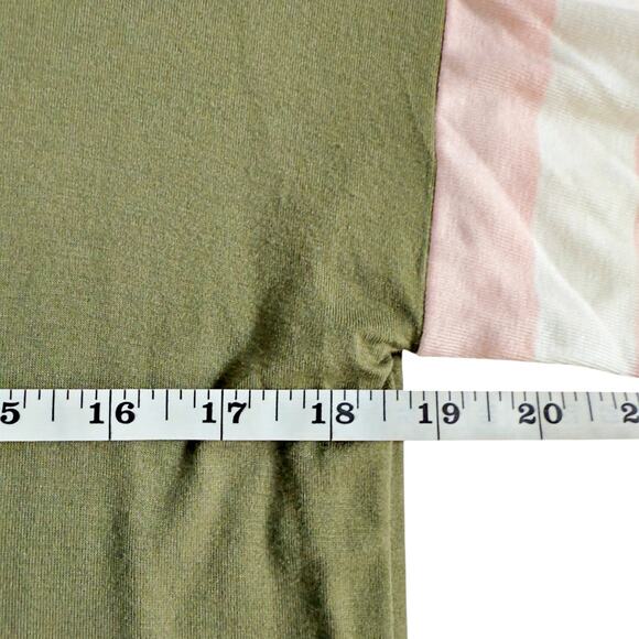 Aeropostale Seriously Soft Long Sleeve Tomboy Tee Olive Pink SMALL NWT - Picture 5 of 6